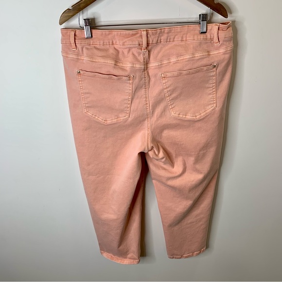 Addition Elle Pink Pastel Slim Leg Jeans - Picture 5 of 10